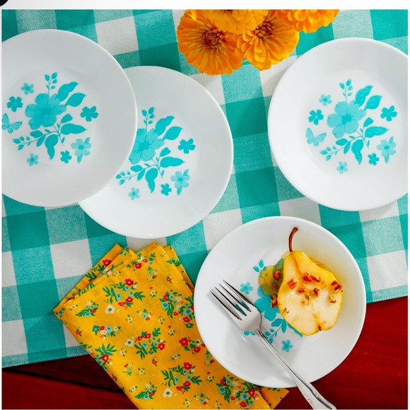 Pioneer Woman Corelle appetizer plates set of 4 - Picture 1 of 6